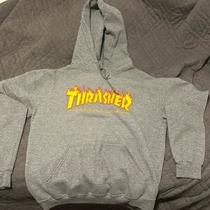 Grey thrasher hoodie size medium